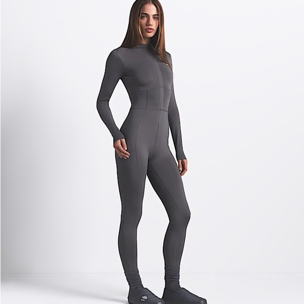 Northface x SKIMS Refina bodysuit in gunmetal XS